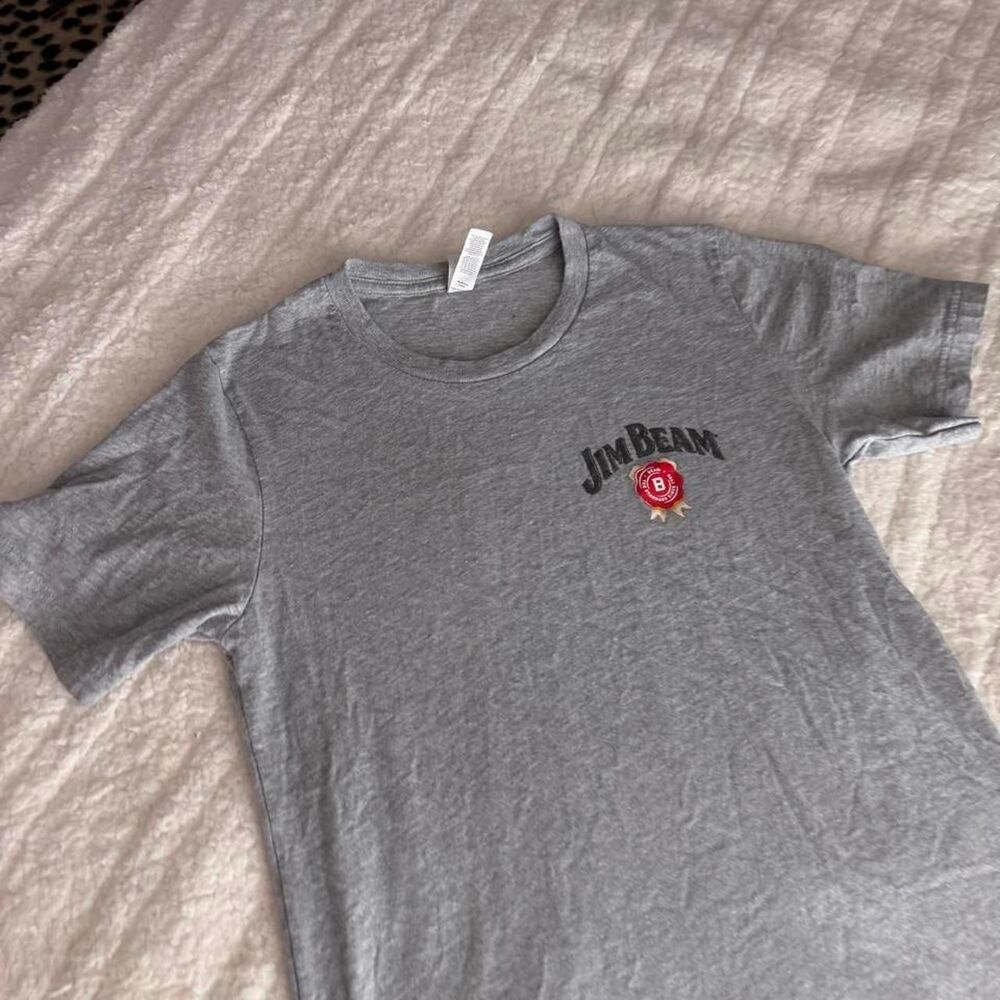 Jim Beam gray graphic t-shirt